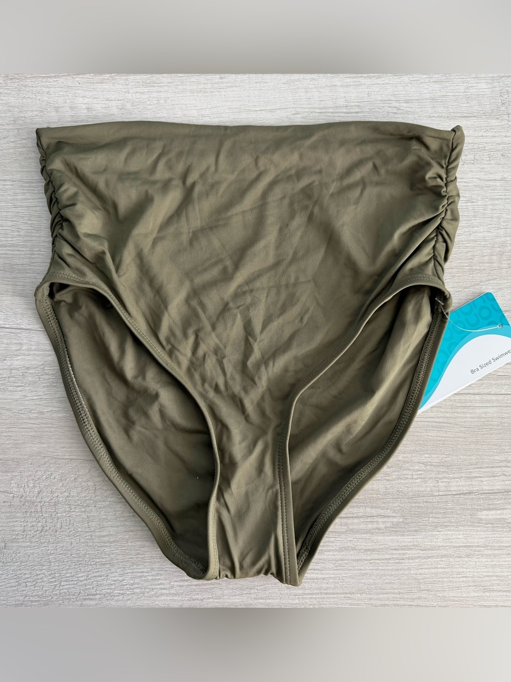 Coco Reef Women’s Green High Waisted Rollover Bikini Swim Bottoms Size XL